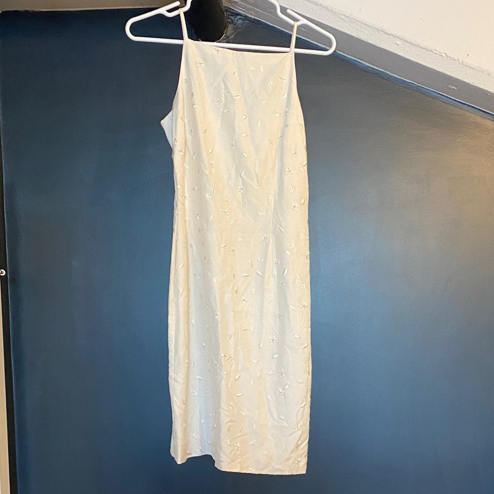 Ann Taylor Cream Midi Dress